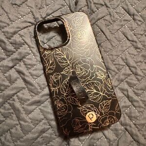 Loopy Case Black and Gold Phone Case iPhone 15 Pro Max